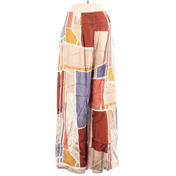 WHERE MOUNTAINS MEET Haven trouser silky geo print cropped wide leg pants Size 0 - Picture 5 of 6